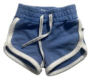 Minimalist Folk Co Toddler Girls Dolphin Shorts Blue White Size 3T
